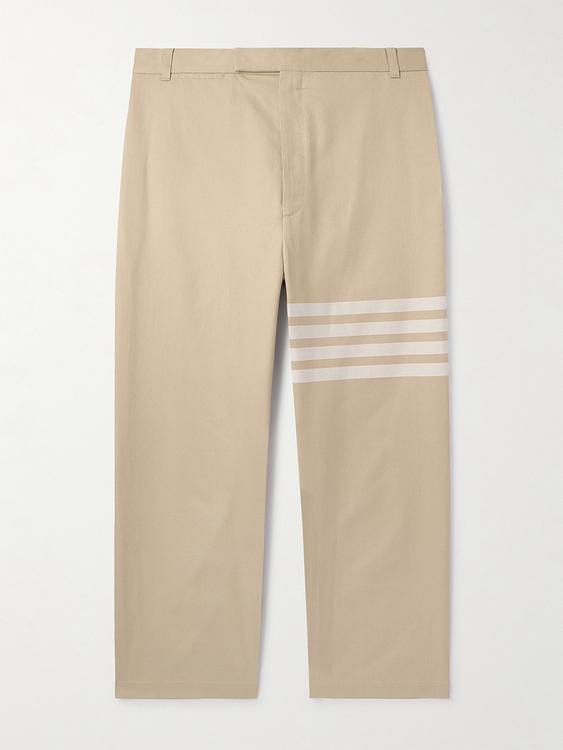 Taupe chinos from Thom Browne
