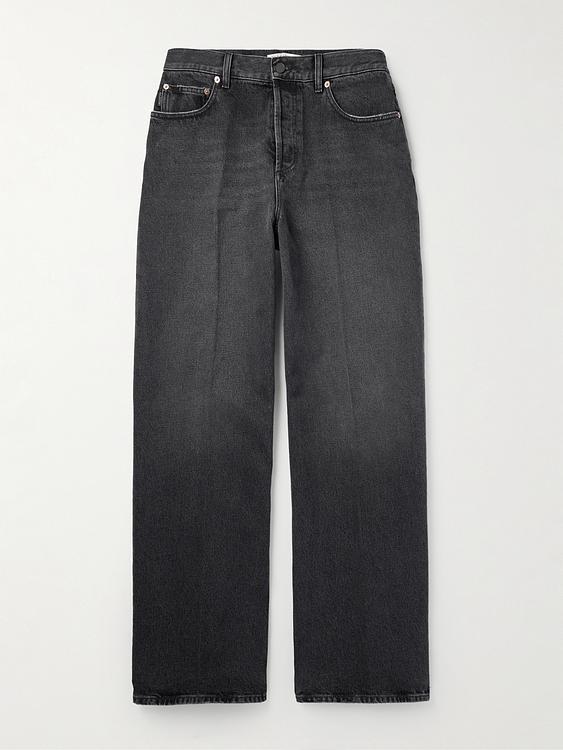 Black wide-leg jeans from Valentino Garavani