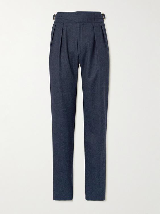Dark grey suit trousers from Rubinacci