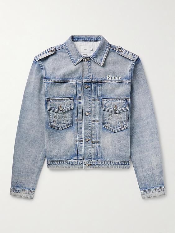Blue denim jacket from Rhude