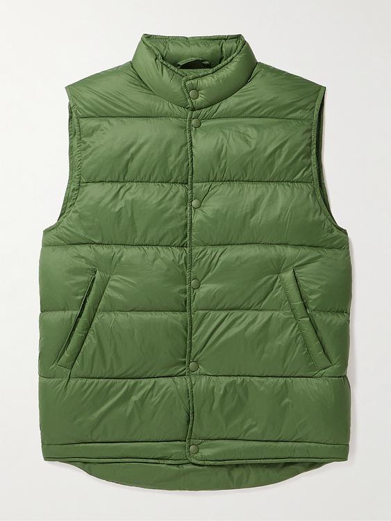 Green vest from Sid Mashburn