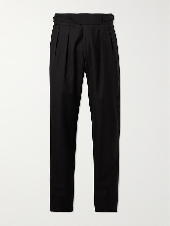 Black formal trousers from Rubinacci