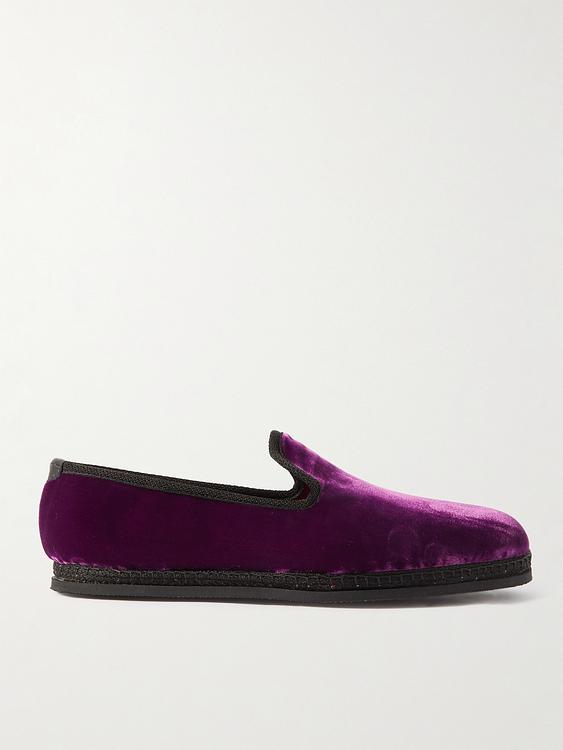 Purple loafers from Tom Ford