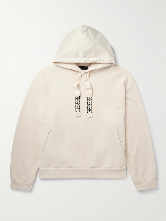 Print white hooded sweatshirt from Alanui