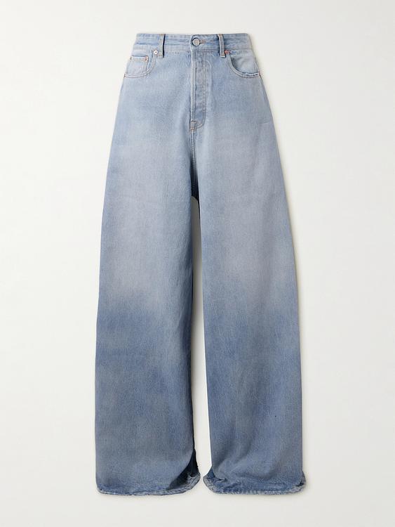 Blue wide-leg jeans from Vetements