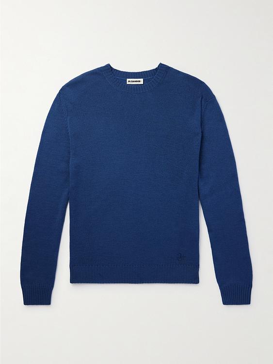 Dark blue sweater from Jil Sander