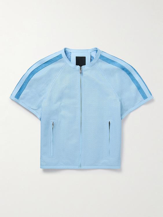Light blue short sleeve polo shirt from Givenchy