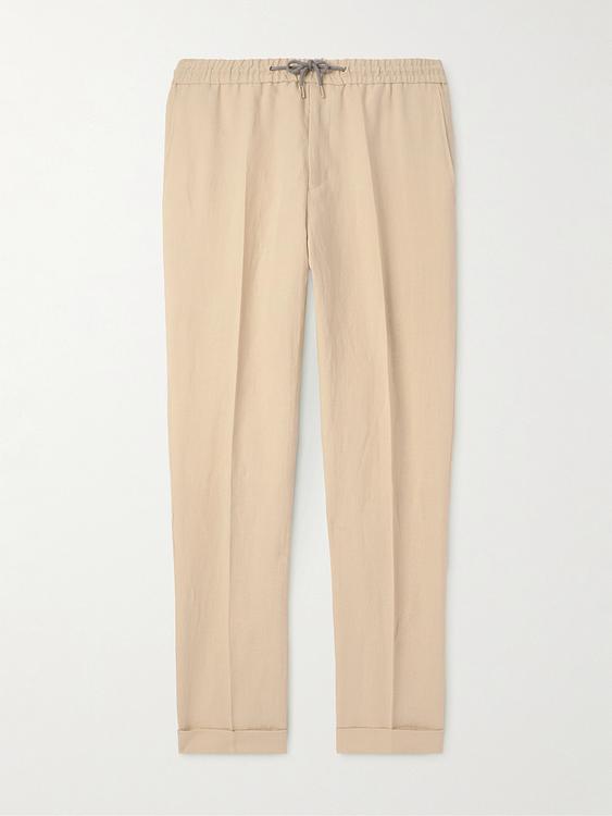 Beige drawstring trousers from Paul Smith