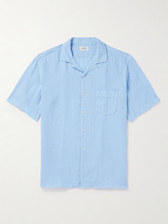 Light blue short sleeve polo shirt from Hartford