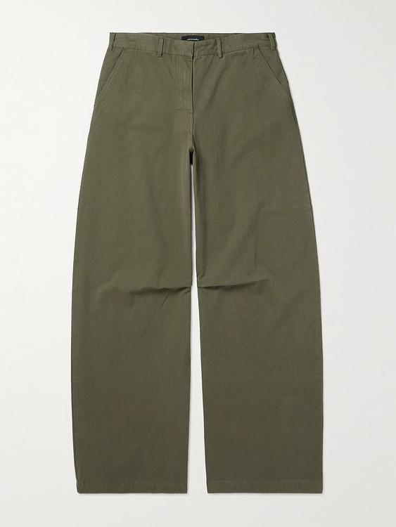 Dark green casual trousers from Entire Studios