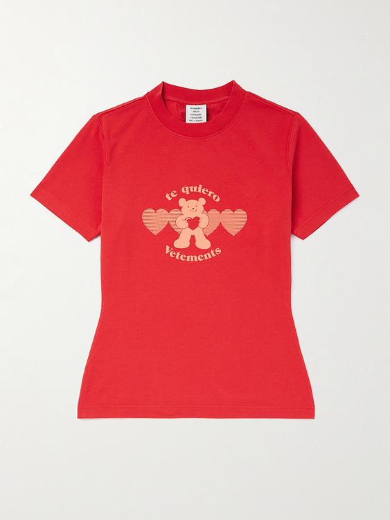 Print red t-shirt from Vetements