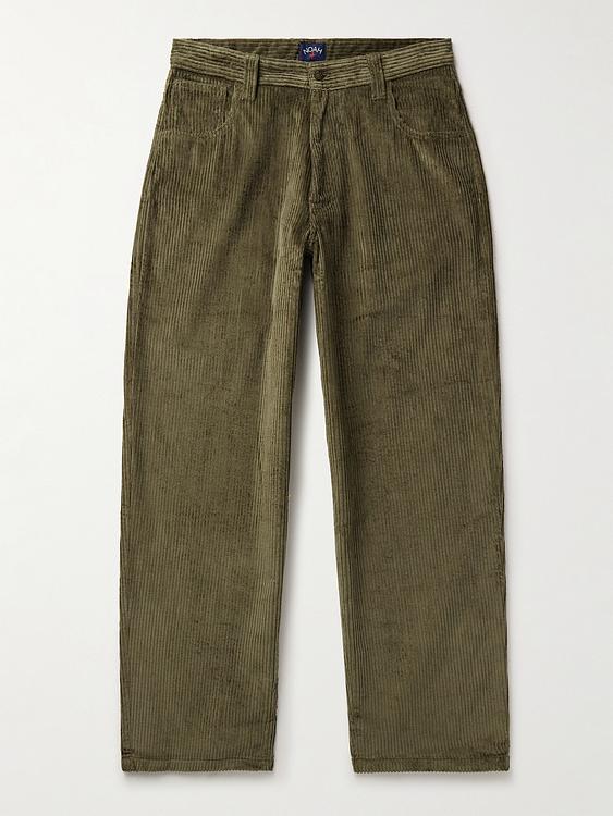 Dark green corduroy trousers from Noah