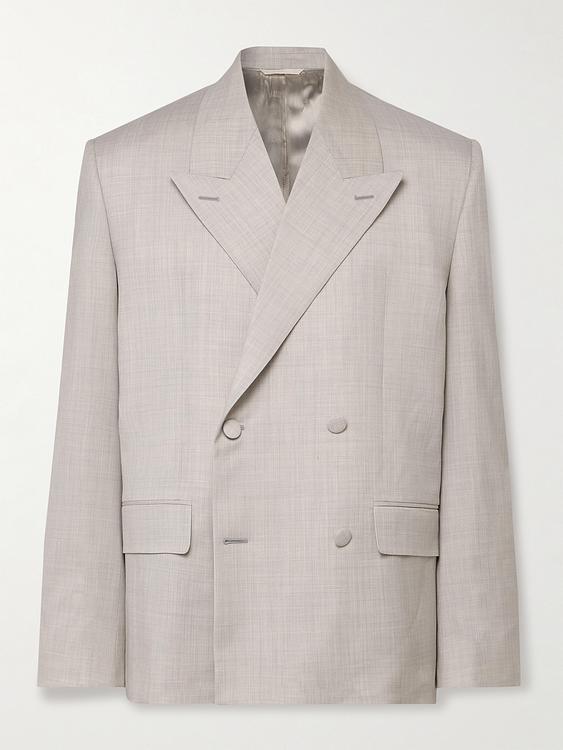 Beige double-breasted blazer from Givenchy