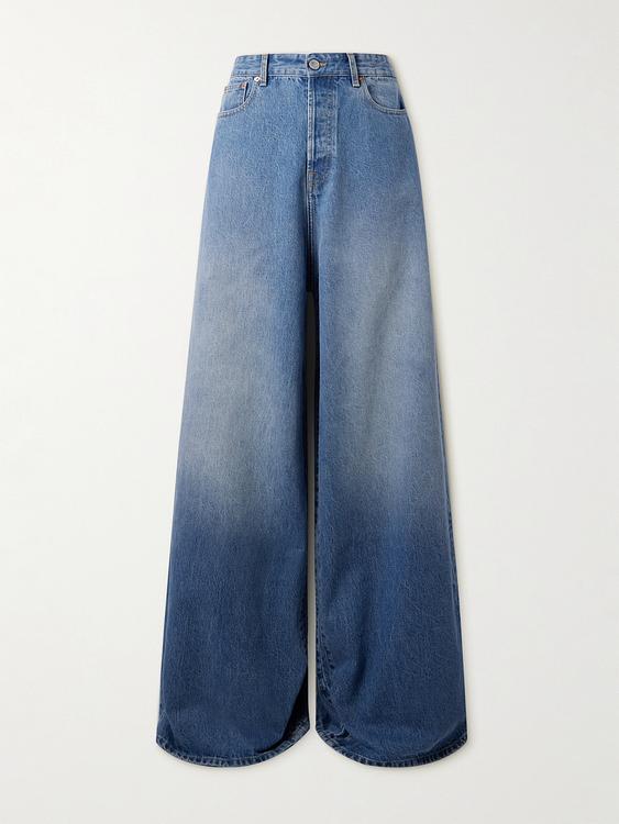 Dark blue wide-leg jeans from Vetements