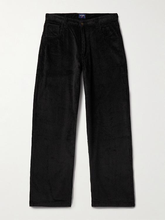 Black corduroy trousers from Noah
