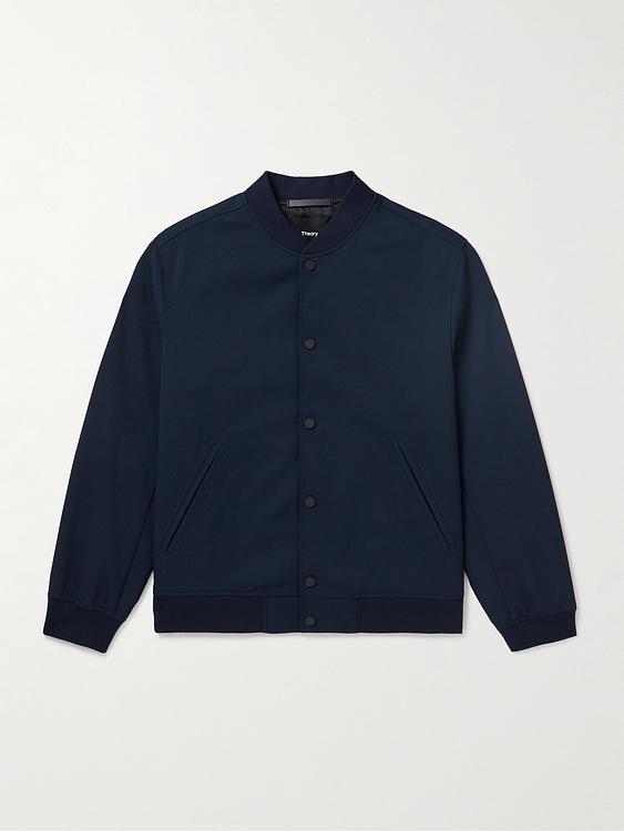 Dark blue bomber jacket from Theory