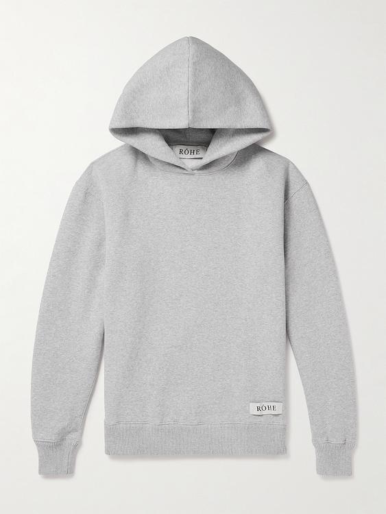 Grey hooded sweatshirt from Róhe
