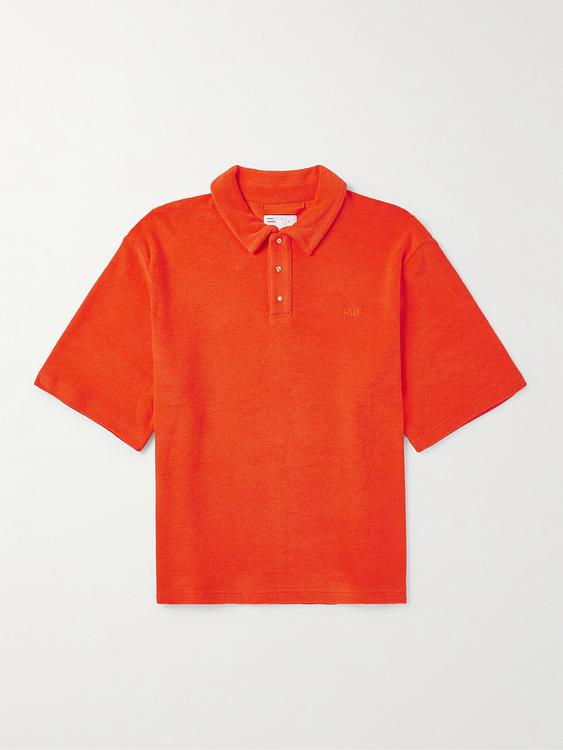 Orange short sleeve polo shirt from 4sdesigns