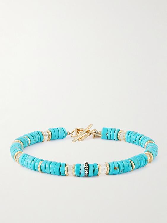 Light blue bracelet from Peyote Bird
