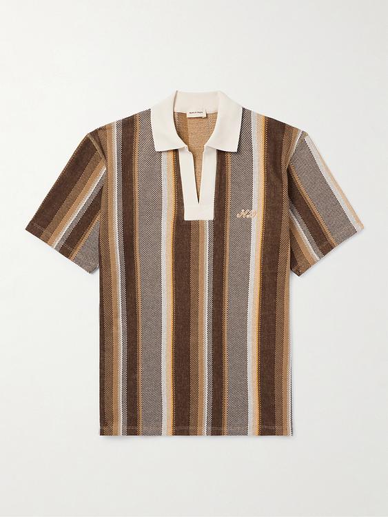 Multicolor short sleeve polo shirt from Nicholas Daley