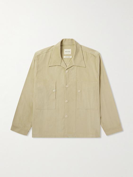 Beige overshirt from Nicholas Daley
