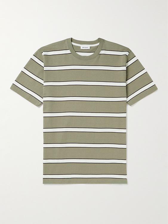 Striped taupe t-shirt from Norse Projects