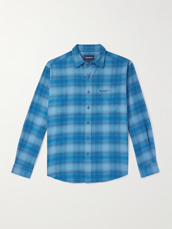 Checkered blue flannel shirt from Thisisneverthat