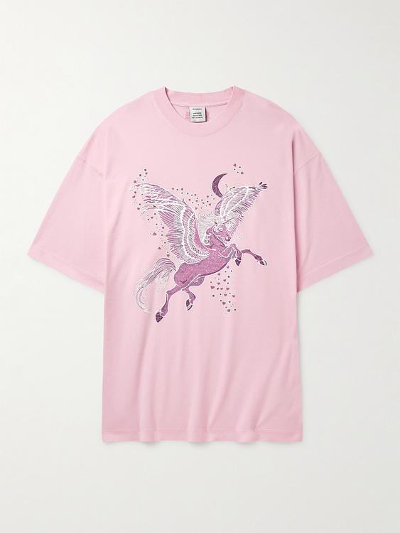 Print light pink t-shirt from Vetements