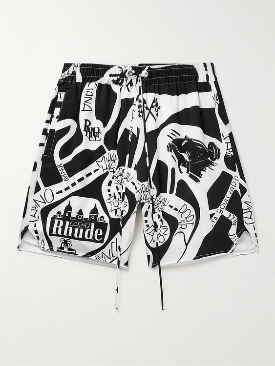 Black drawstring shorts from Rhude