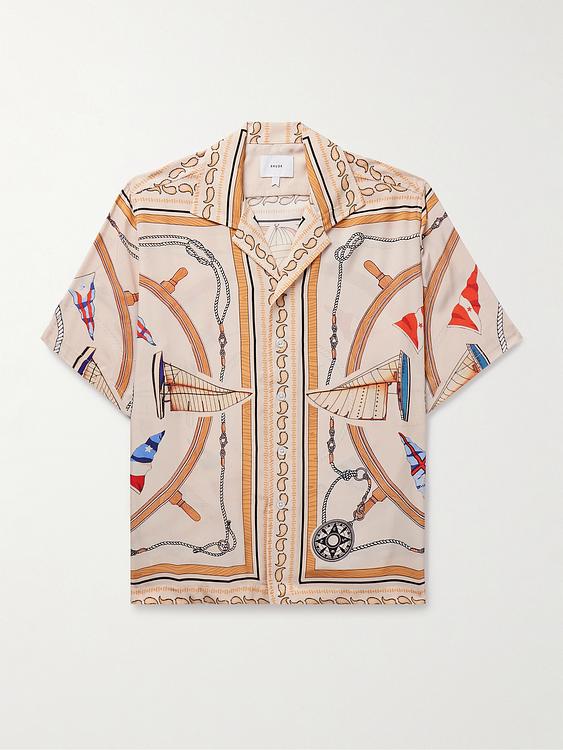 Beige short sleeve shirt from Rhude