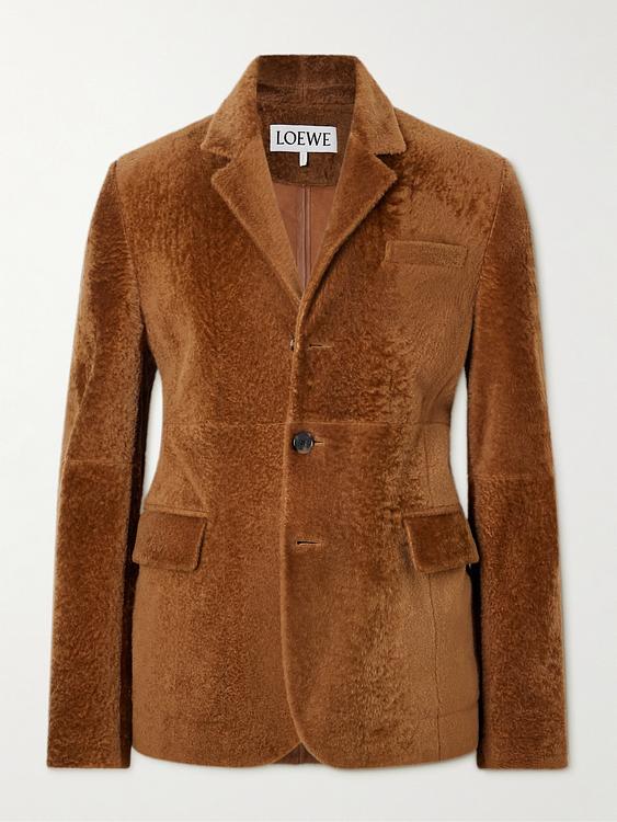 Brown blazer from Loewe