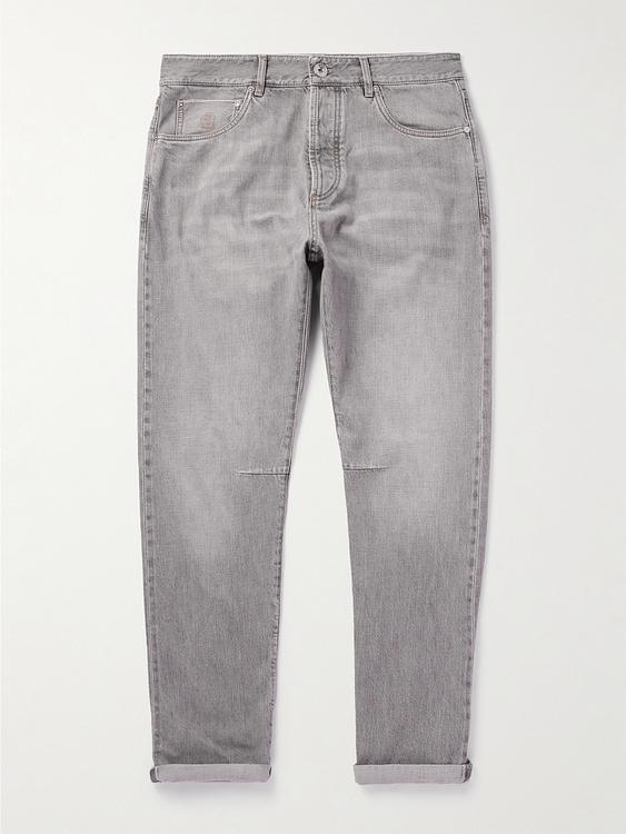 Grey jeans from Brunello Cucinelli