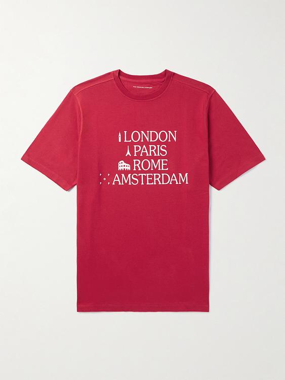 Print red t-shirt from Pop Trading Company