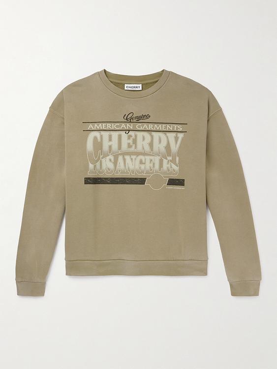 Print taupe sweatshirt from Cherry Los Angeles