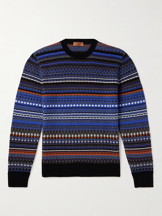 Striped multicolor cashmere sweater from Missoni