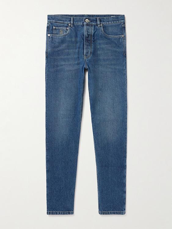 Dark blue jeans from Brunello Cucinelli