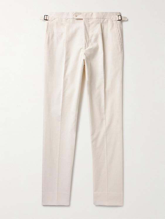 White chinos from Saman Amel