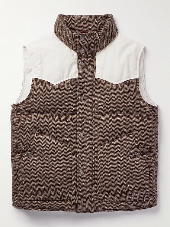 Dark brown vest from Brunello Cucinelli