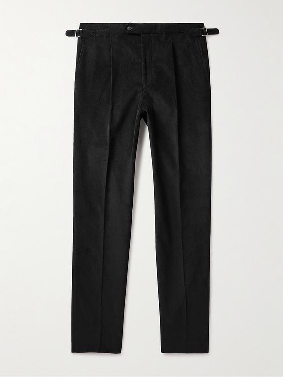 Black corduroy trousers from Saman Amel