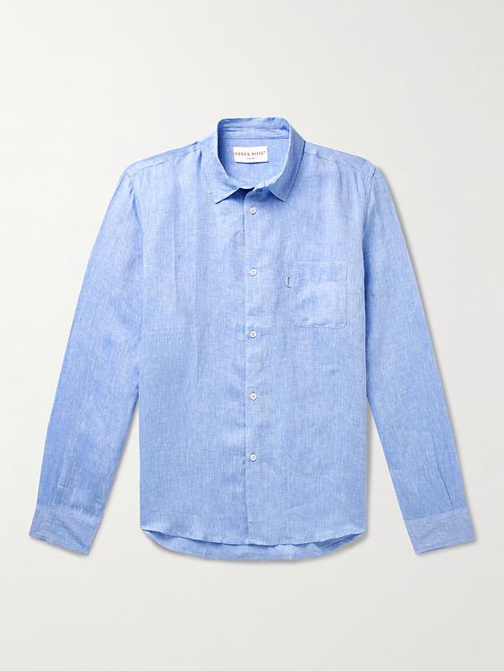 Light blue casual shirt from Derek Rose