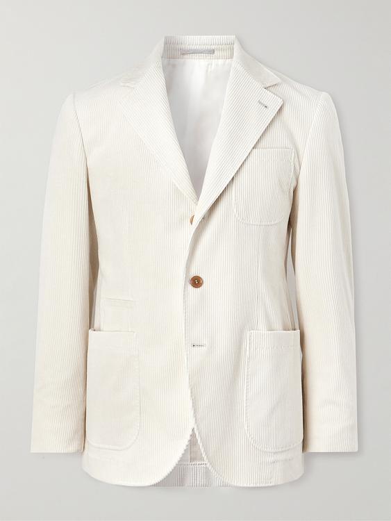 White blazer from Brunello Cucinelli