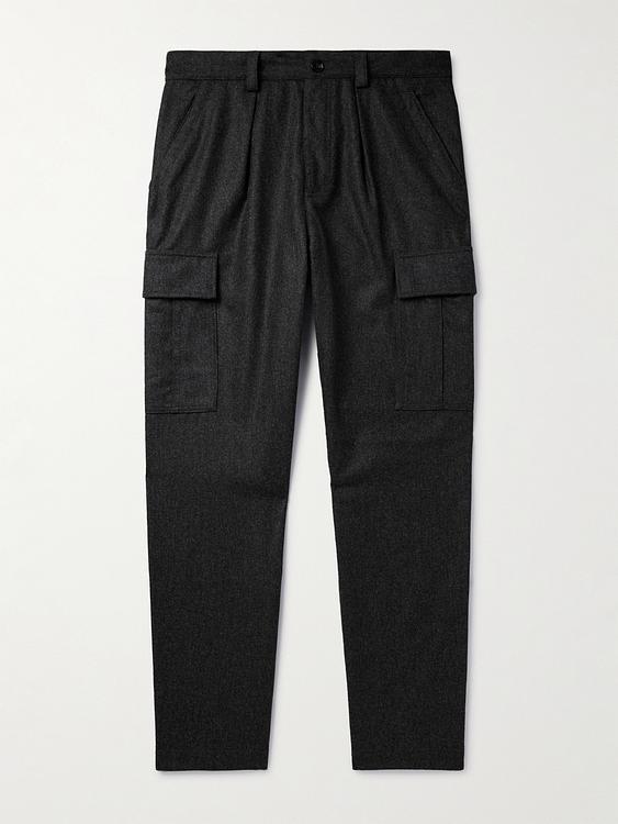 Black cargo trousers from Brunello Cucinelli