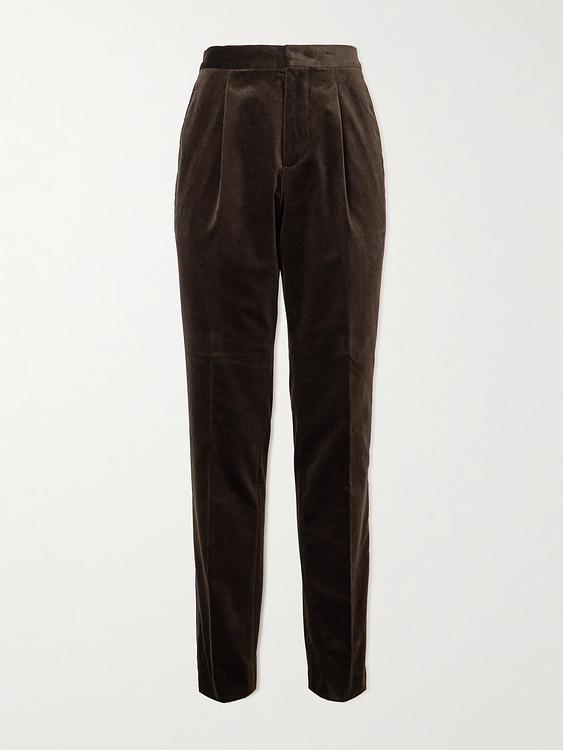 Black tuxedo trousers from Brunello Cucinelli
