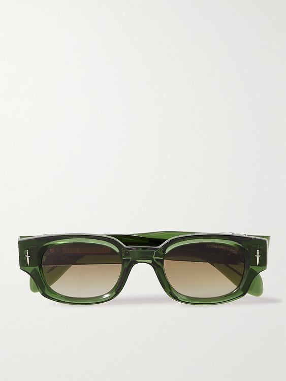 Dark green d-frame sunglasses from Cutler and Gross