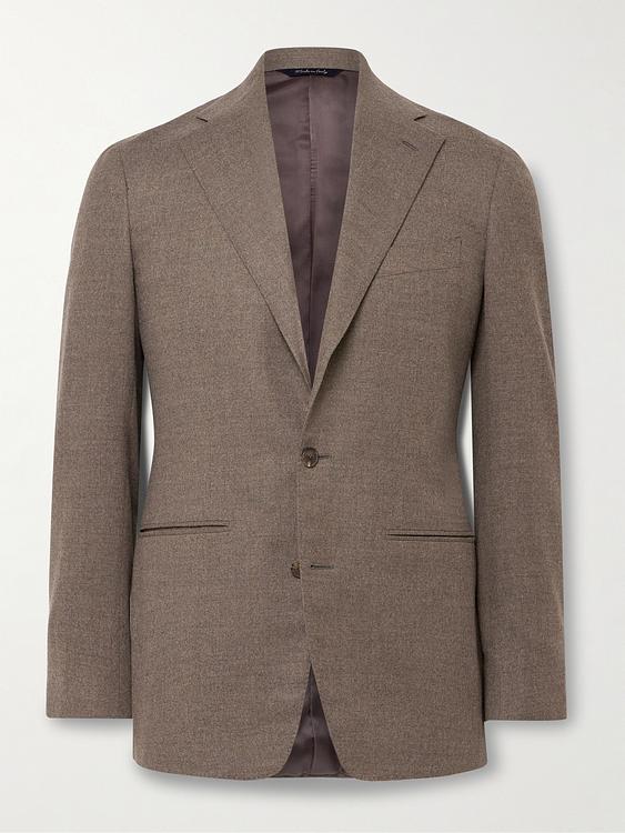 Taupe blazer from Saman Amel