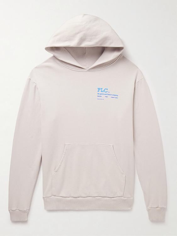 Print white hooded sweatshirt from Pasadena Leisure Club