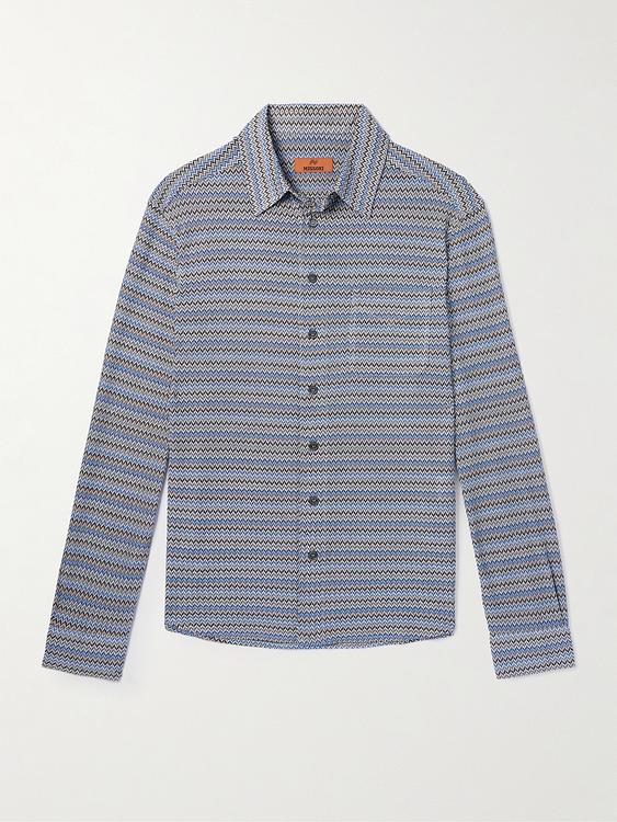 Striped grey casual shirt from Missoni
