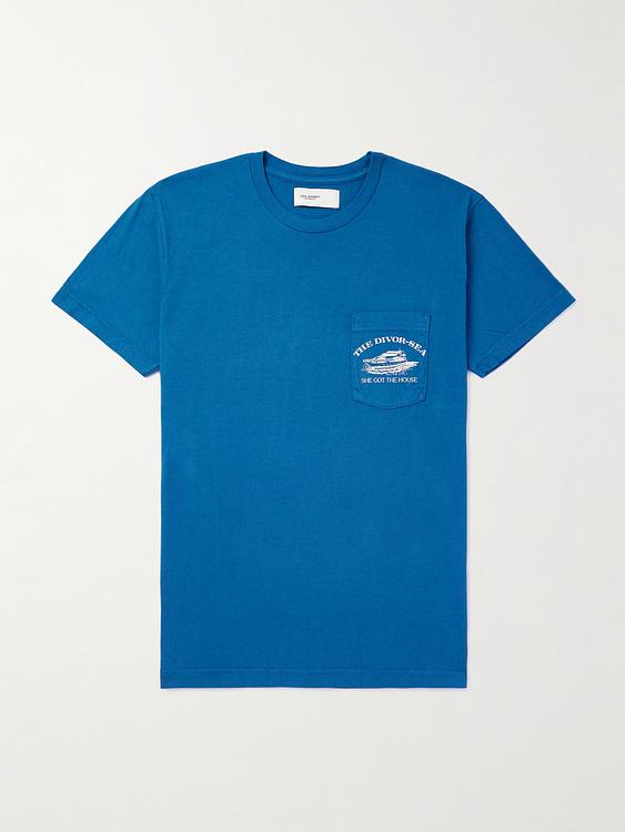 Print blue t-shirt from Local Authority La