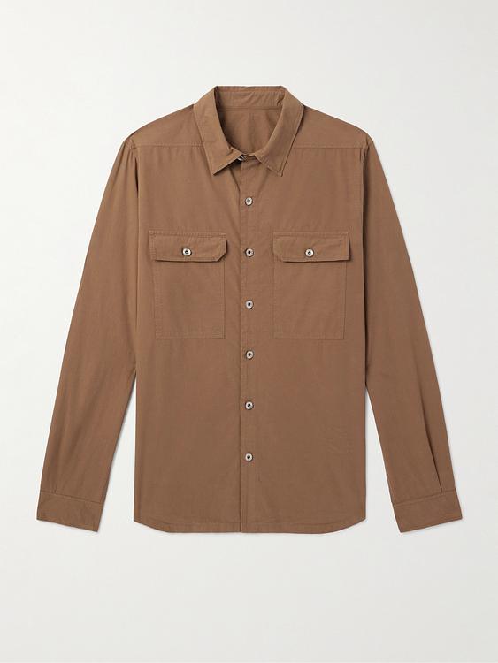 Taupe casual shirt from Drkshdw By Rick Owens