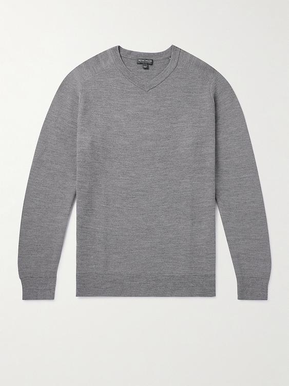 Grey sweater from Peter Millar